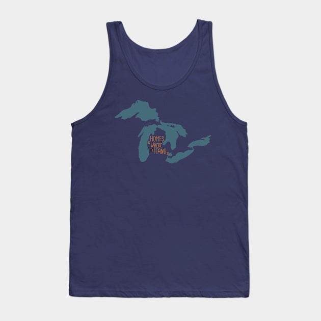 HOMES is Where the Hand Is Tank Top by sadsquatch